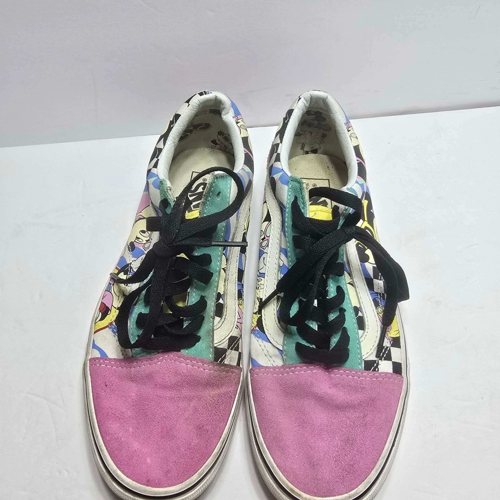 Vans Old Skool Disney 90s Mickey Mouse Multi Color Sneakers Womens 10 Mens 8.5